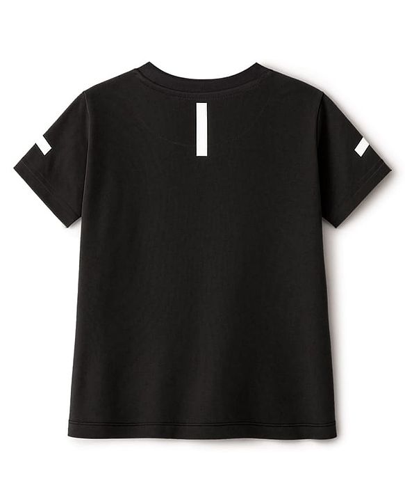 Pine Kids Cotton Knit Half Sleeves T-Shirt & Joggers Set With Future Print - Black