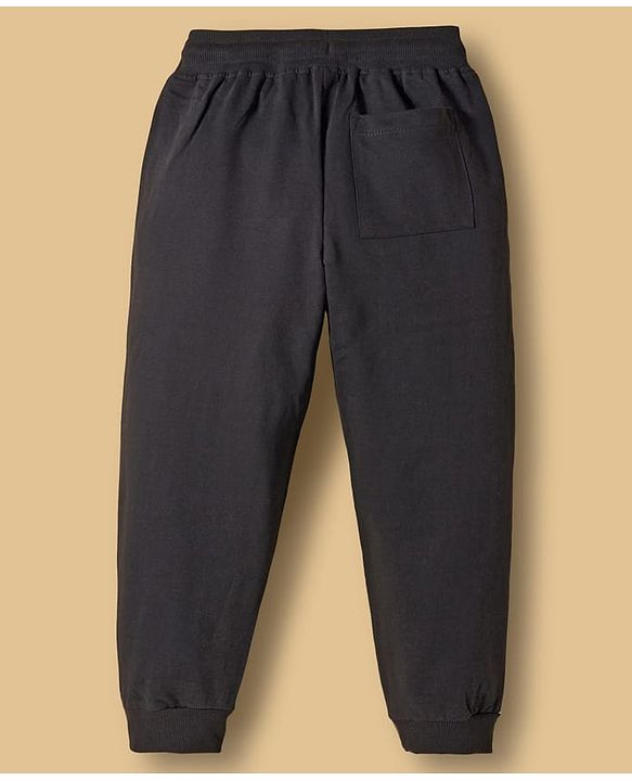 Pine Kids Cotton Knit Half Raglan Sleeves T-Shirt & Lounge Pant Set with Text Graphic - Black & Maroon