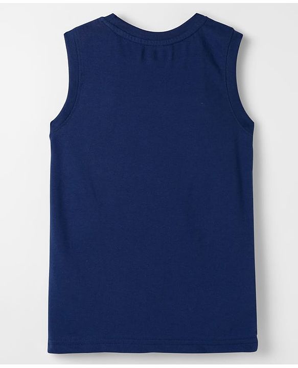 Pine Kids Cotton Knit Sleeveless Tank T-Shirts with Text Print Pack of 5 - Multicolor