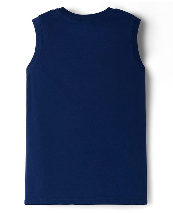 Pine Kids Cotton Knit Sleeveless Tank T-Shirts with Text Print Pack of 5 - Multicolor
