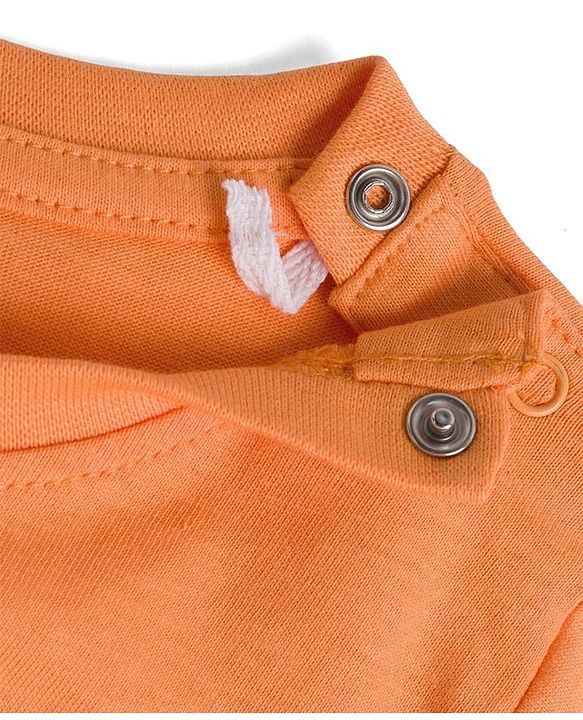 Babyhug Disney Single Jersey Knit Half Sleeves Shorts Night Suit With Tigger Graphics - Orange