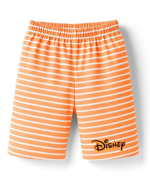 Babyhug Disney Single Jersey Knit Half Sleeves Shorts Night Suit With Tigger Graphics - Orange