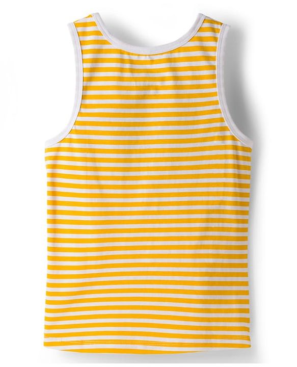 Pine Kids Cotton Knit Sleeveless Striped & Boat Printed Vests Pack of 3 - ( Colour May Vary)