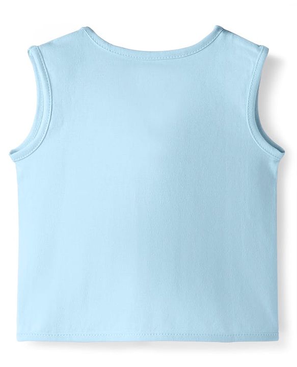Babyhug Interlock Knit Sleeveless Solid Colour Jhablas Pack Of 5 - Multicolour