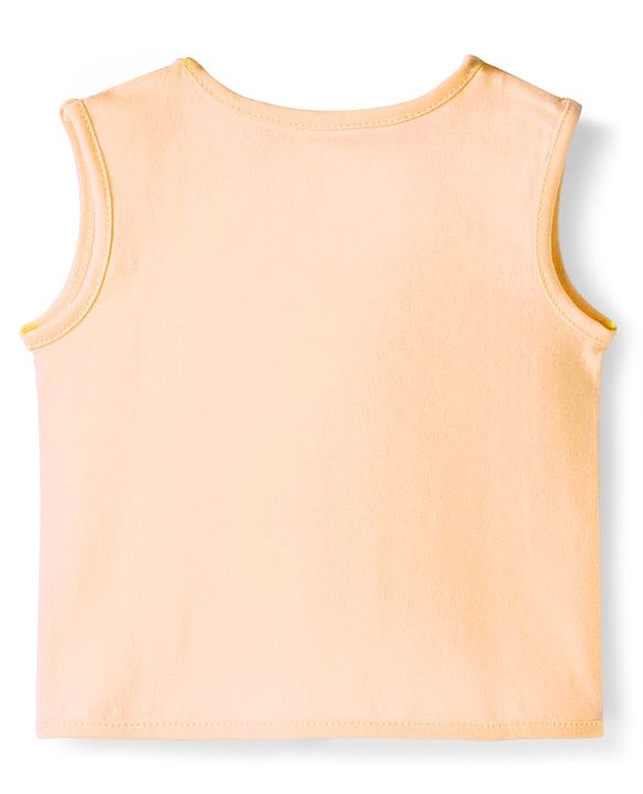 Babyhug Interlock Knit Sleeveless Solid Colour Jhablas Pack Of 5 - Multicolour