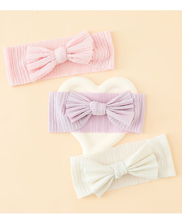 Babyhug Free Size Bow Design Headband Pack of 6 - Multicolor