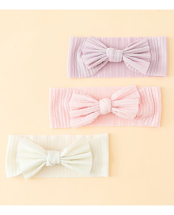 Babyhug Free Size Bow Design Headband Pack of 6 - Multicolor
