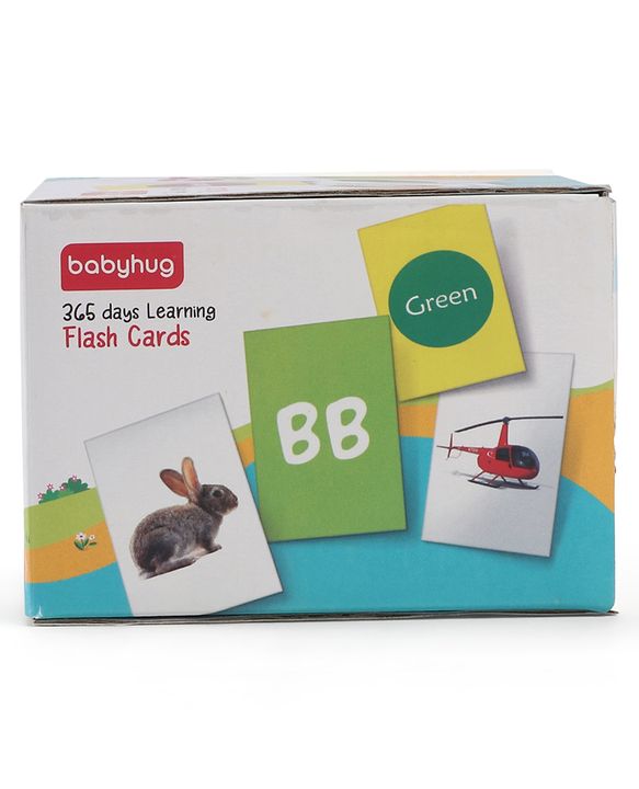Babyhug Early Learning and Educational Double Sided Flash Cards New Learning for Every Day of the Year Develops Vocabulary & Recognition Skills Inhances Memory & Cognitive Skills - 365 Cards