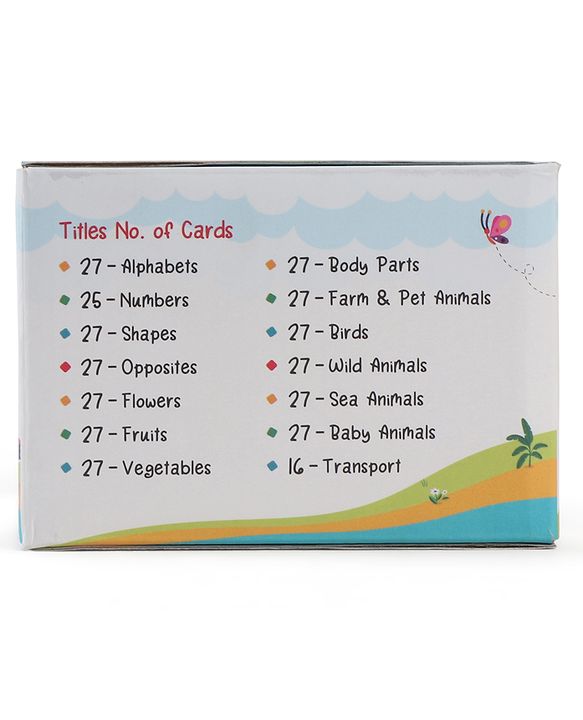 Babyhug Early Learning and Educational Double Sided Flash Cards New Learning for Every Day of the Year Develops Vocabulary & Recognition Skills Inhances Memory & Cognitive Skills - 365 Cards