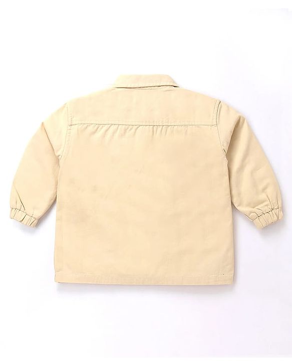 Babyhug Cotton Woven Full Sleeves Regular Collar Solid Shirt - Off White