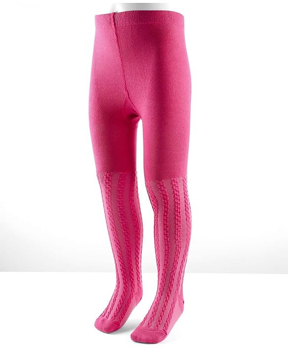 Cute Walk by Babyhug Antibacterial Footed Solid Wash Tights - Dark Pink