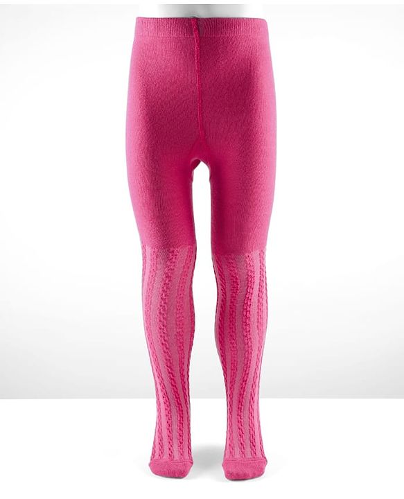Cute Walk by Babyhug Antibacterial Footed Solid Wash Tights - Dark Pink