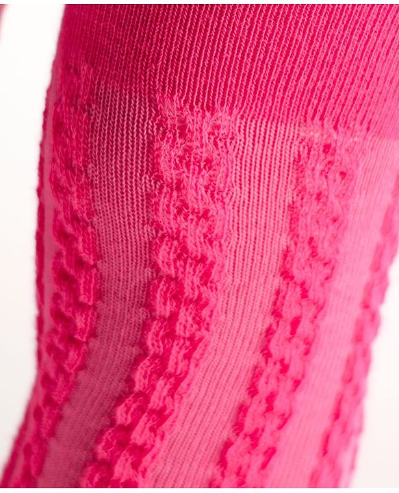 Cute Walk by Babyhug Antibacterial Footed Solid Wash Tights - Dark Pink