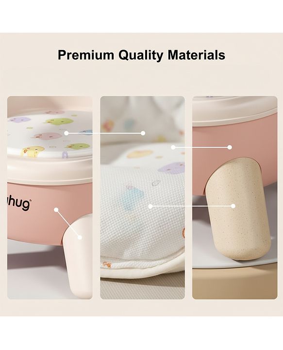 Babyhug 2 in 1 Multipurpose Kids Chair & Meal Chair with Detachable Tray - Pink| BPA-Free| Toddler Chair with Cushioned Seat| High Backrest & Stable Legs