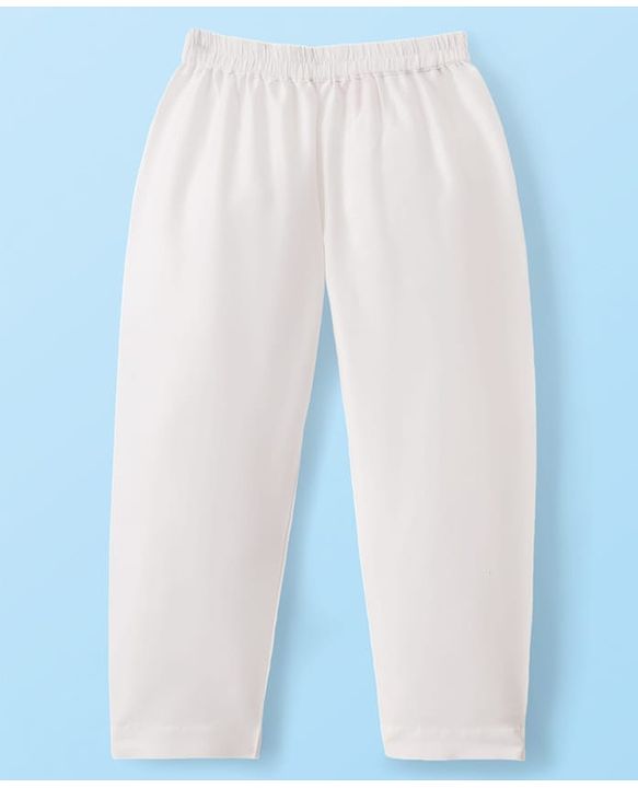 Babyhug Woven Full Sleeves Kurta Pyjama Set With Embroidery & Sequin Detailing - Red