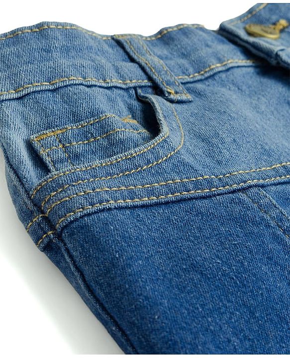 Pine Kids Denim Woven Solid Color Skirt - Blue