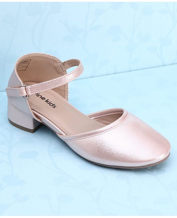 Pine Kids Velcro Closure Solid Colour Ballerinas - Pink