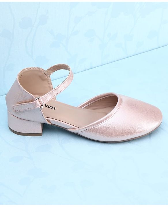 Pine Kids Velcro Closure Solid Colour Ballerinas - Pink