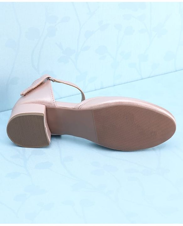 Pine Kids Velcro Closure Solid Colour Ballerinas - Pink