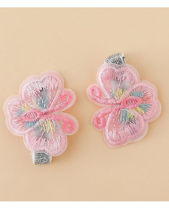 Babyhug Butterfly Clips Free Size Pack of 2 - Blue
