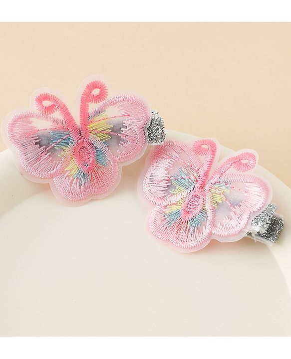Babyhug Butterfly Clips Free Size Pack of 2 - Blue
