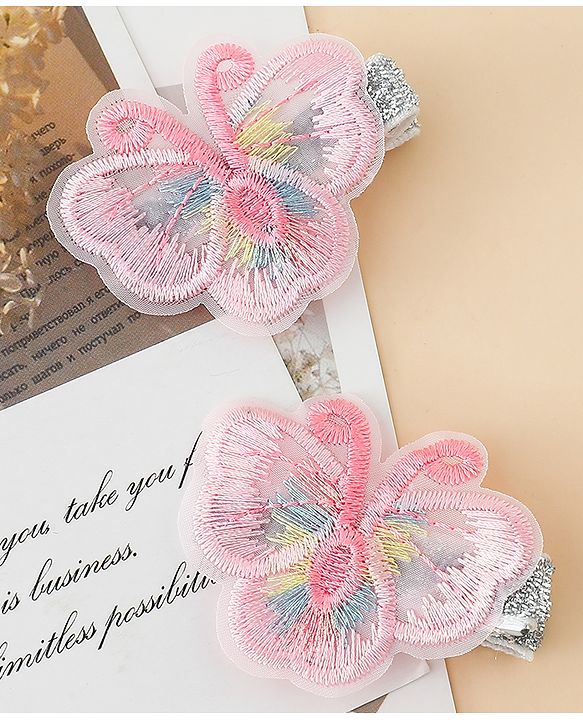 Babyhug Butterfly Clips Free Size Pack of 2 - Blue
