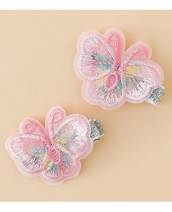 Babyhug Butterfly Clips Free Size Pack of 2 - Blue