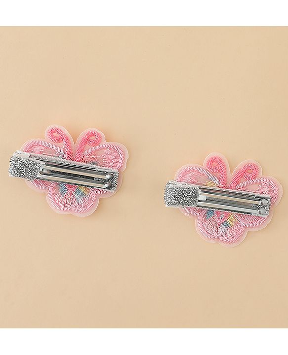 Babyhug Butterfly Clips Free Size Pack of 2 - Blue