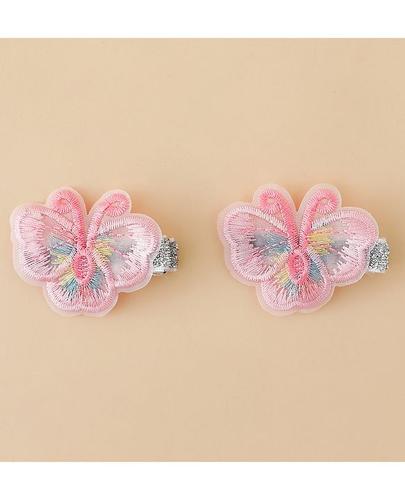 Babyhug Butterfly Clips Free Size Pack of 2 - Blue