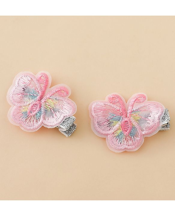 Babyhug Butterfly Clips Free Size Pack of 2 - Blue