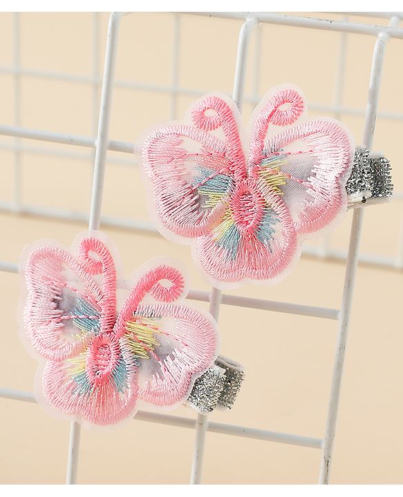 Babyhug Butterfly Clips Free Size Pack of 2 - Blue