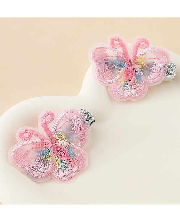 Babyhug Butterfly Clips Free Size Pack of 2 - Blue