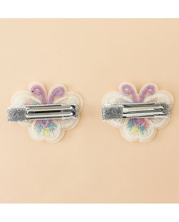 Babyhug Butterfly Clips Free Size Pack of 2 - Blue