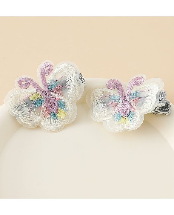Babyhug Butterfly Clips Free Size Pack of 2 - Blue