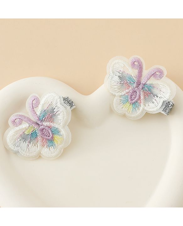Babyhug Butterfly Clips Free Size Pack of 2 - Blue