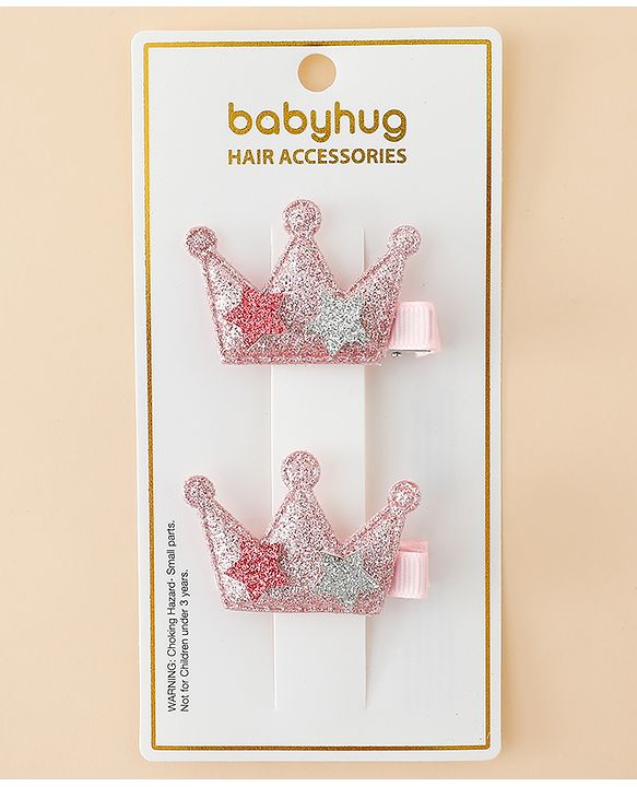 Babyhug Hair Pins And Clips - Light Pink