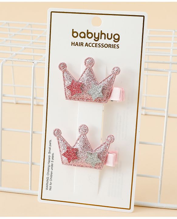 Babyhug Hair Pins And Clips - Light Pink