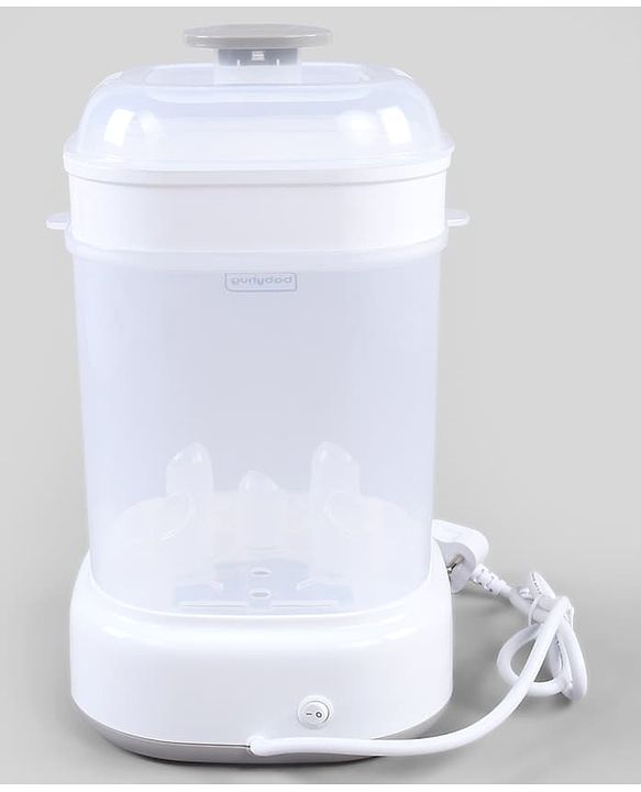 Babyhug SteamPro Electric Sterilizer | Fits 5 Bottles | Fast & Hygienic Sterilization for Baby Essentials