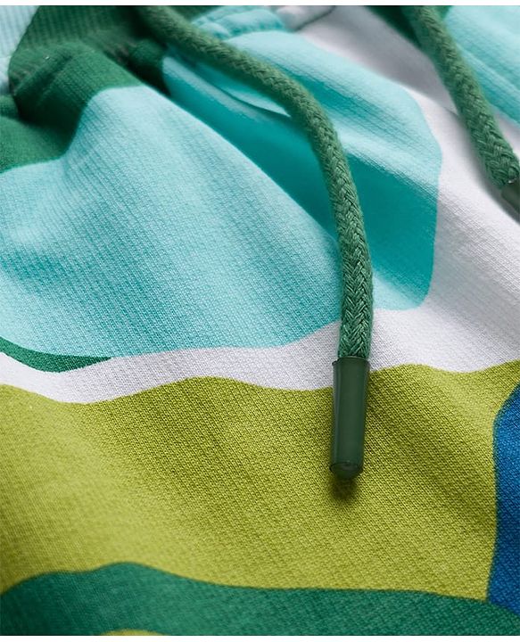 Pine Kids Looper Shorts with Tropical Theme Print - Multicolor