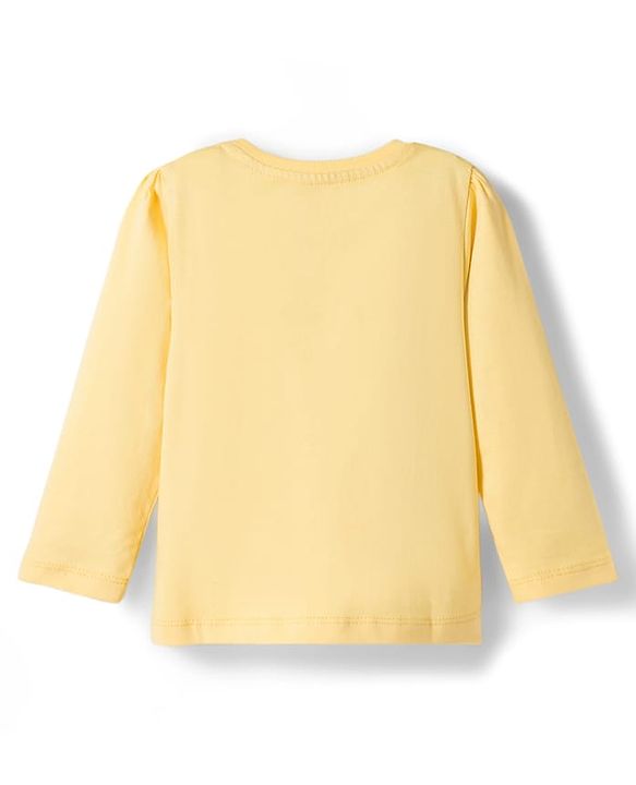 Babyhug Cotton Knit Full Sleeves Night Suit With Unicorn Print - Yellow