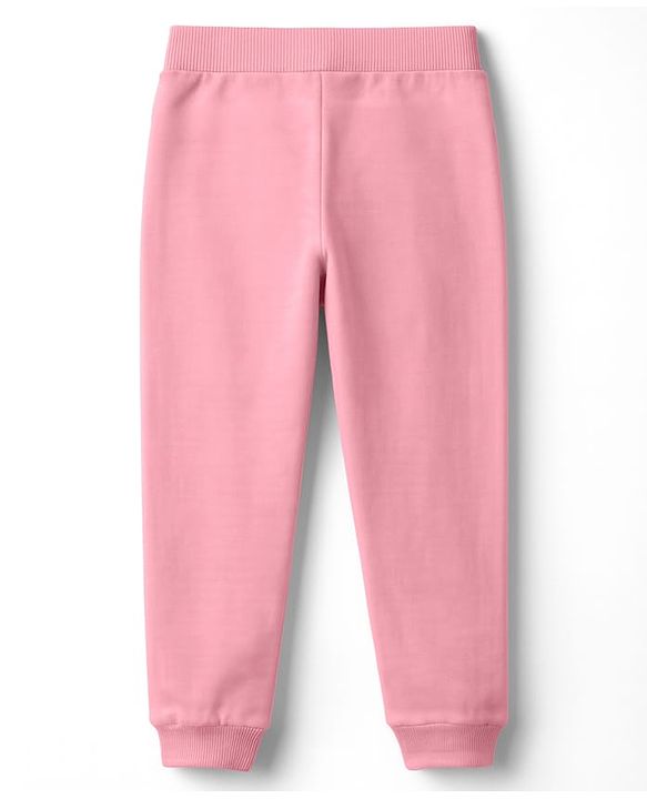 Babyhug Cotton Single Jersey Knit Full Length Lounge Pant With Text Print Pack Of 3 - Red Navy Blue & Pink