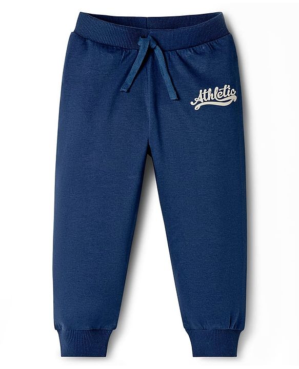 Babyhug Cotton Knit Full Length Lounge Pants with Sports Theme Print Pack of 3 - Multicolor