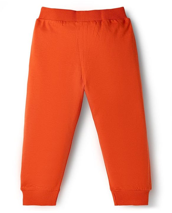 Babyhug Cotton Knit Full Length Lounge Pants with Sports Theme Print Pack of 3 - Multicolor