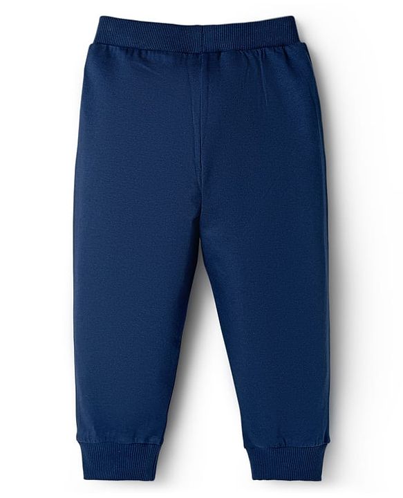 Babyhug Cotton Knit Full Length Lounge Pants with Sports Theme Print Pack of 3 - Multicolor
