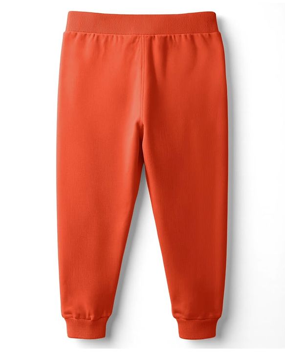 Babyhug Cotton Single Jersey Knit Full Length Lounge Pant With Animal Print Pack Of 3 - Teal Blue Orange & Beige