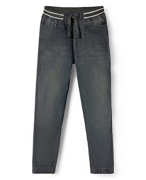 Pine Kids Denim Woven Full Length Jeans - Black