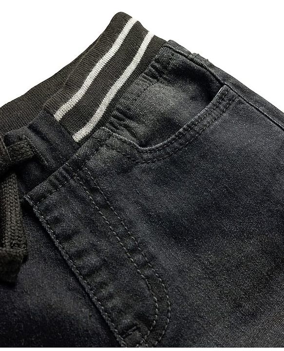 Pine Kids Denim Woven Full Length Jeans - Black