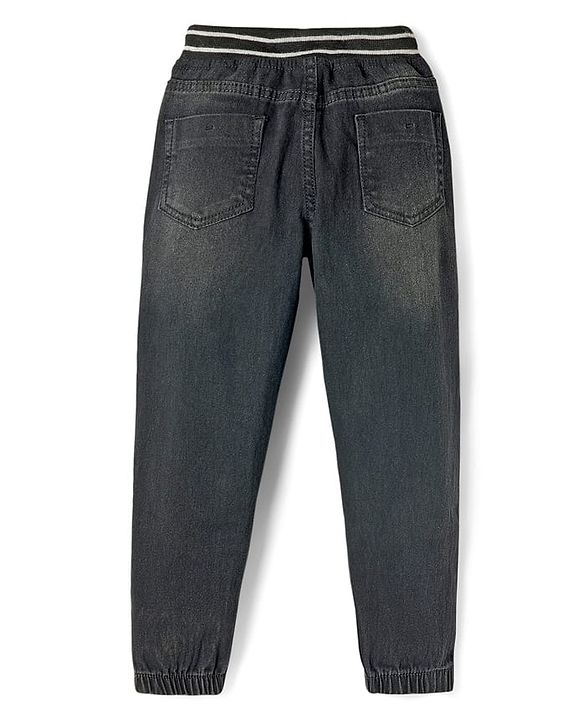 Pine Kids Denim Woven Full Length Jeans - Black