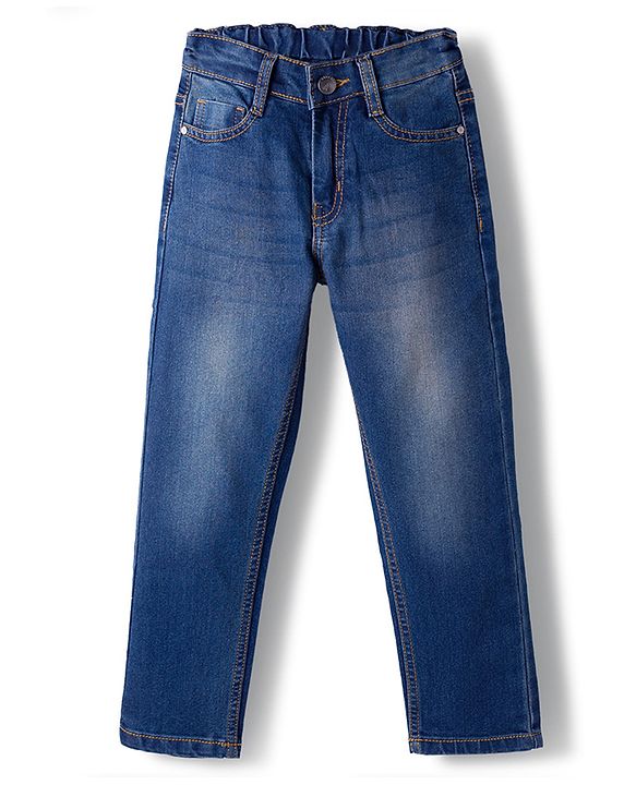 Pine Kids Denim Woven Full Length Jeans - Blue