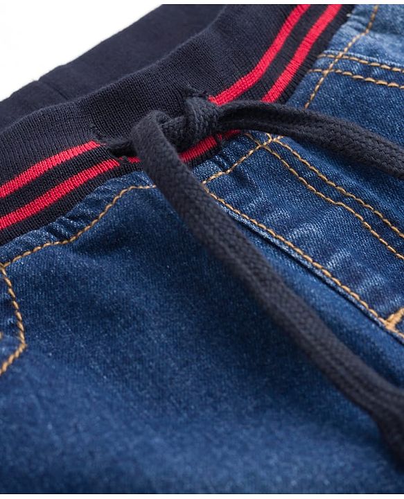 Pine Kids Denim Woven Washed Shorts - Blue